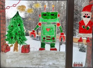 Конкурс "Новогодняя открытка на окне»