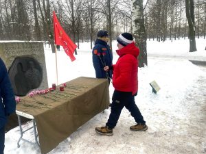 Студенты приняли участие в акции «Блокадная парта».