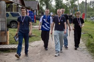 Победа в военно-тактической игре.